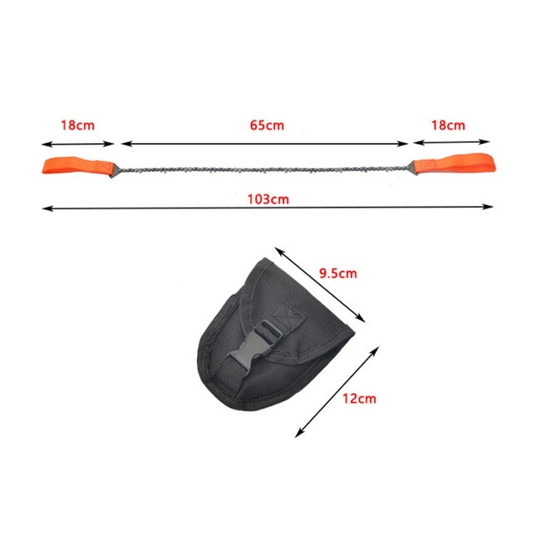 Outdoor Portable Hand-held Wire Saw Field Survival Manganese Steel Chain Saw Multifunctional Logging Saw
