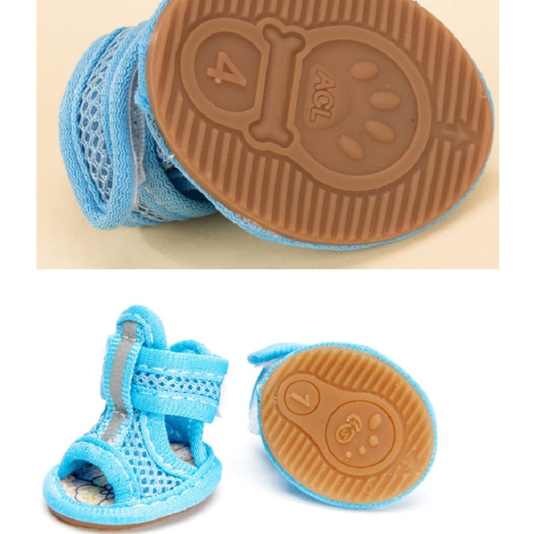 Tendon Bottom Mesh Pet Anti-skid Sandals
