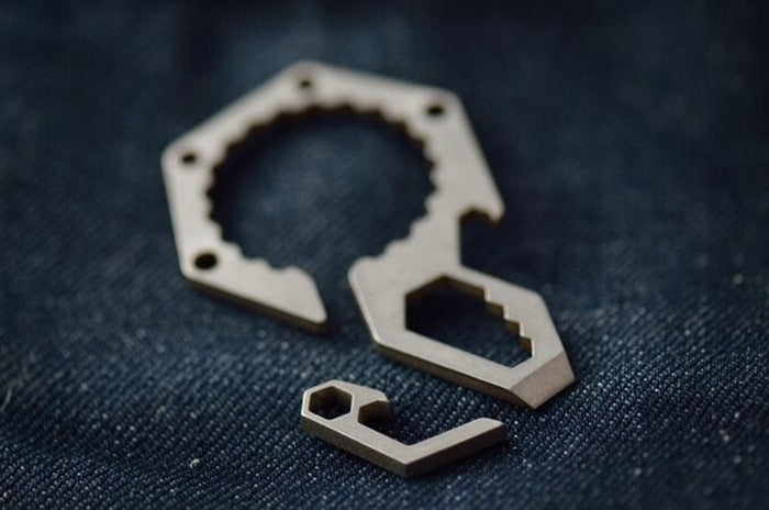 EDC Mini Lightweight Bottle Beer Opener Keyring Pocket Tool Outdoor Camp Hike Utility Gadget