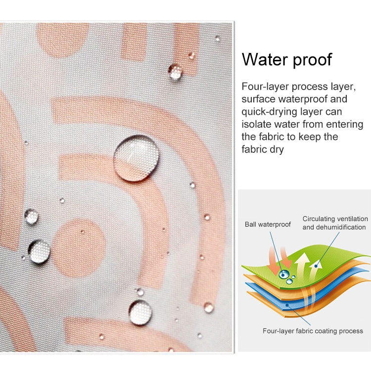 Geometric Shower Curtain Waterproof Bath Bathroom Curtain