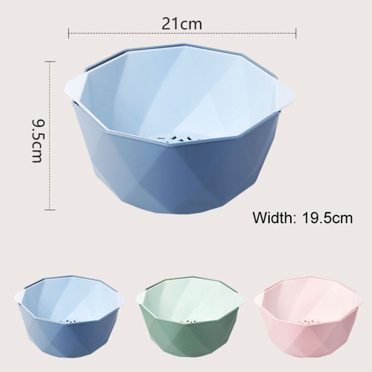 Double-layer Hollow Drain Basket Household Plastic Multi-function Washing Vegetables and Fruit Dishes