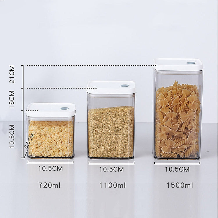Household Coarse Grain Transparent Sealed Jar Food Grade Storage Jar Dried Fruit Snack Storage Jar with Lid