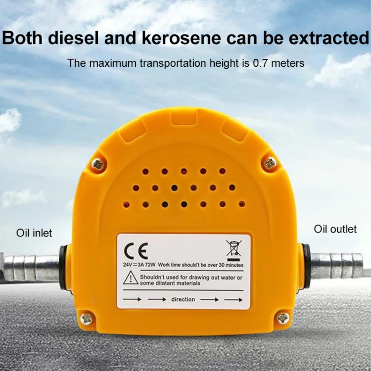 24V 60W Oil / Crude oil Fluid Sump Extractor Scavenge Exchange Transfer Pump Suction Transfer Pump + Tubes for Auto Car Boat Mot