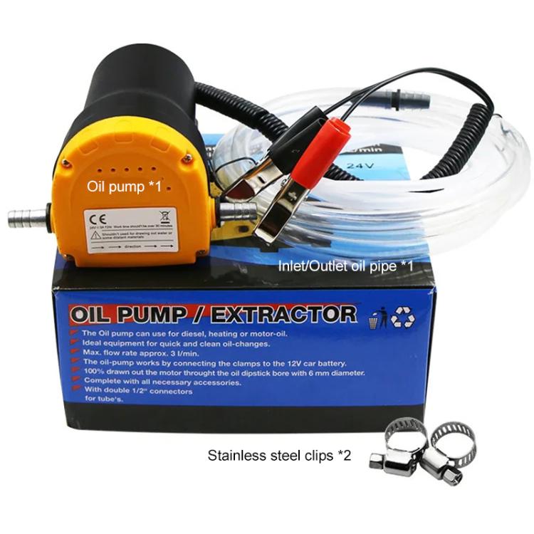 12V 60W Oil/crude oil Fluid Sump Extractor Scavenge Exchange Transfer Pump Suction Transfer Pump + Tubes for Auto Car Boat Mot
