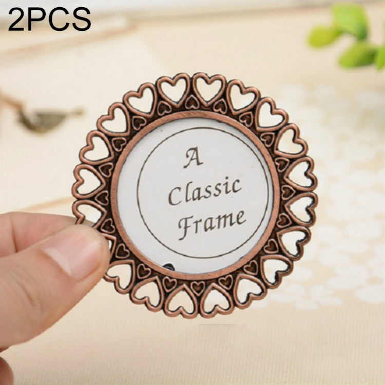 2 PCS Creative Metal Vintage Photo Frame