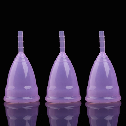 3PCS Reusable Soft Cup Medical Grade Silicone Menstrual Cup, Small, Large