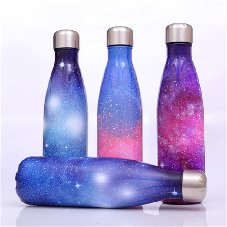 Starry Sky Pattern Thermal Cup Vacuum Flask Heat Water Bottle Portable Stainless Steel Sports Kettle