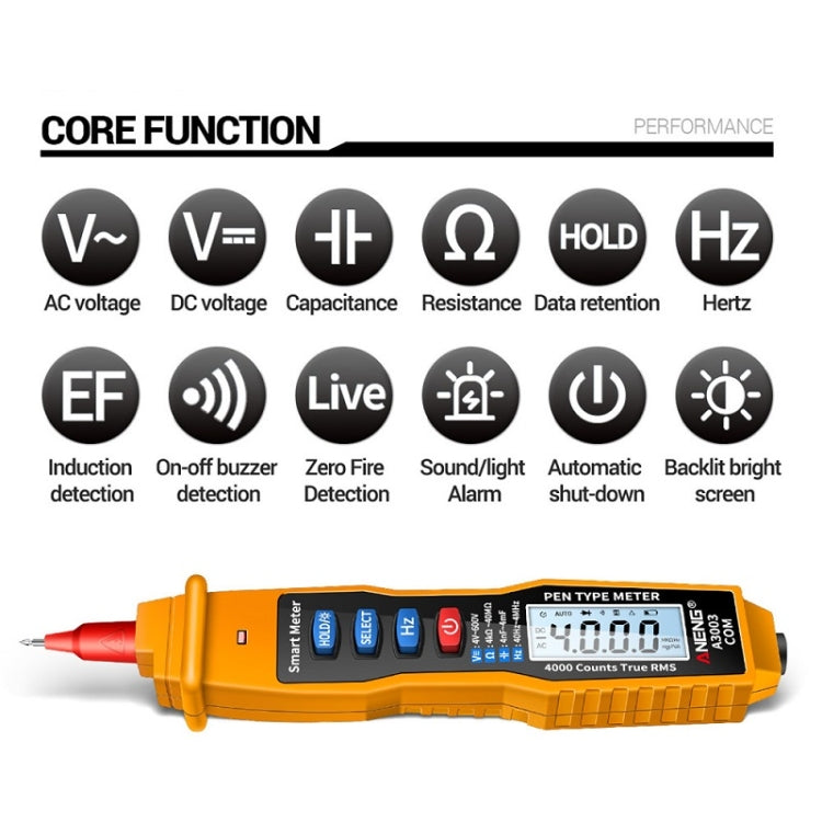 ANENG A3003 Multi-Function Pen-Type High-Precision Smart Multimeter