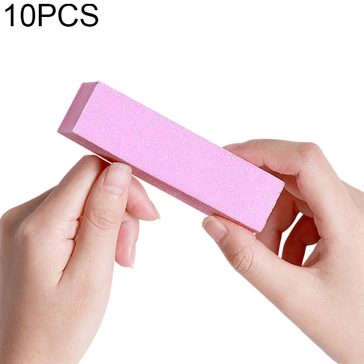 10 PCS White Tofu Block Nail Polish Four Squares High Elastic Cotton Manicure Sand Block
