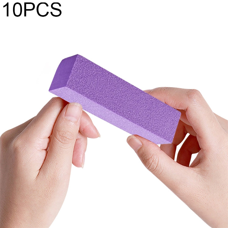 10 PCS White Tofu Block Nail Polish Four Squares High Elastic Cotton Manicure Sand Block