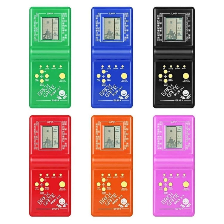 Classic Tetris Brick Game Handheld Game Console, Bulit-in 7 Kinds Games, Random Color Delivery
