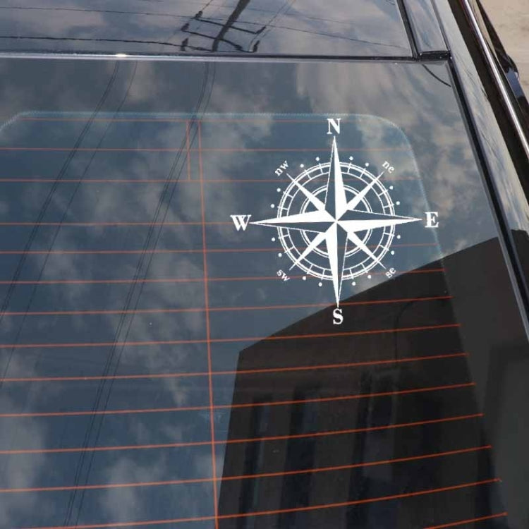 10pcs  Art Design Vinyl NSWE Compass Car Stickers Decals Black/Silver