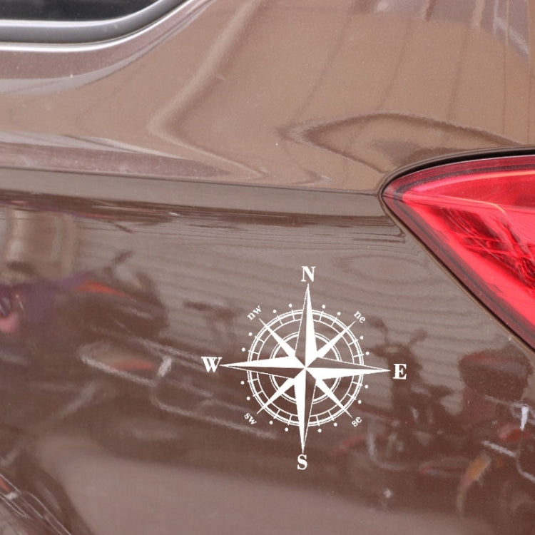 10pcs  Art Design Vinyl NSWE Compass Car Stickers Decals Black/Silver