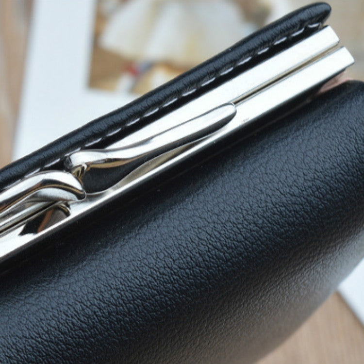 Simple Mini Vintage Flowers Short Women's Folding Wallet Coin Purse