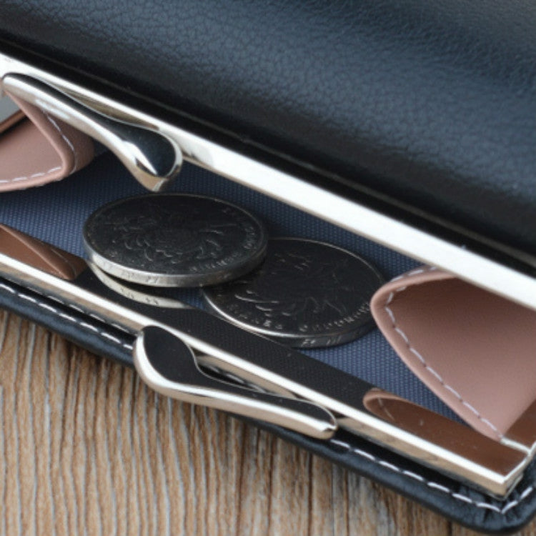 Simple Mini Vintage Flowers Short Women's Folding Wallet Coin Purse