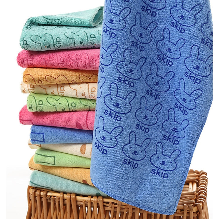 25*50cm Cute Baby Kid Towel Face Microfiber Absorbent Drying Bath Beach Towel Washcloth Swimwear Baby Towel Cotton Kids Towel