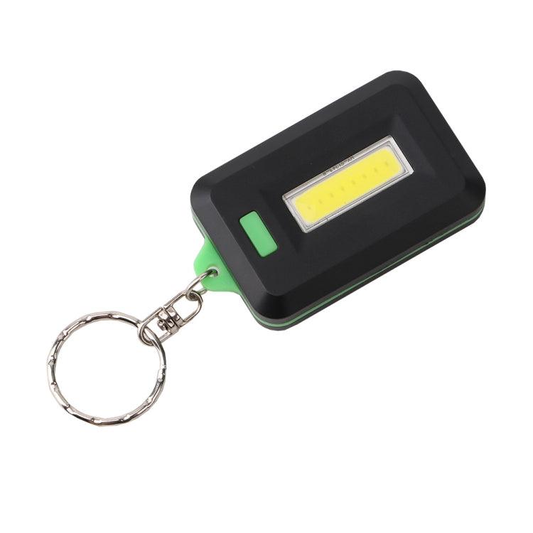 2 PCS 3W Mini COB LED Flashlight Keychain Emergency Camping  Backpack Light with 3 Modes