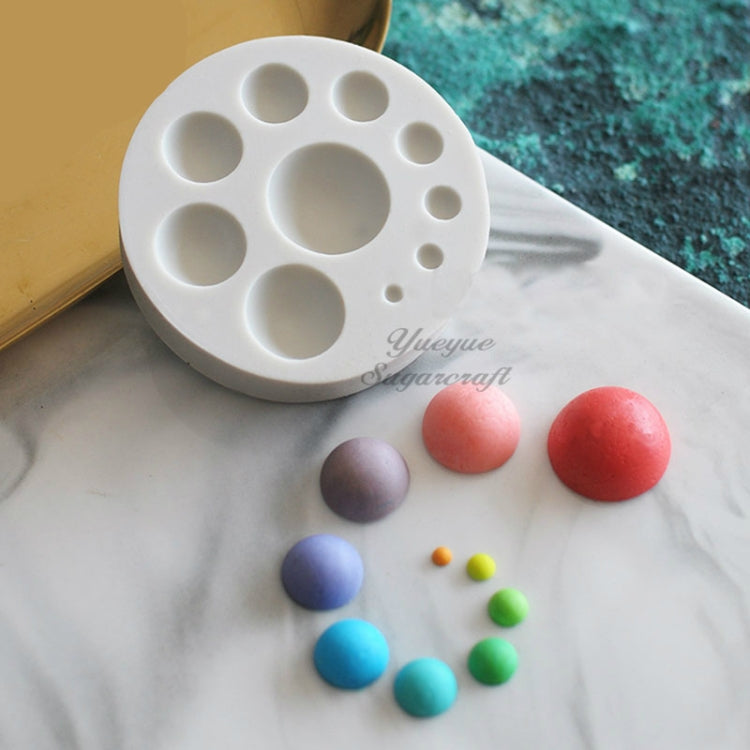 Round Silicone Fondant Cake Mold DIY Baking Decoration Chocolate Tool