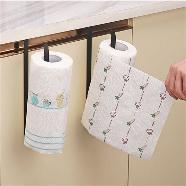 Door Cabinet Hanging Paper Towel Rack Partition Layer Kitchen Paper Cling Film Storage Rack