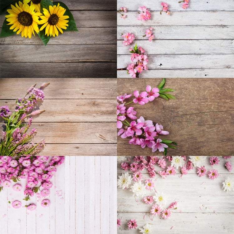 1.25m x 0.8m Wood grain flower branch prop 3D simulation photography background cloth