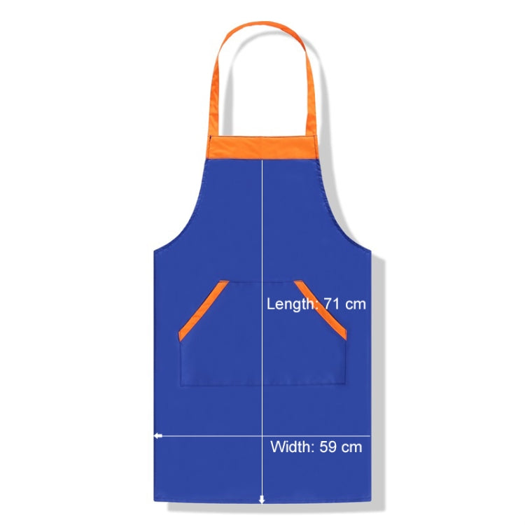 Solid Color Polyester Home Apron Antifouling Simple Adult Apron