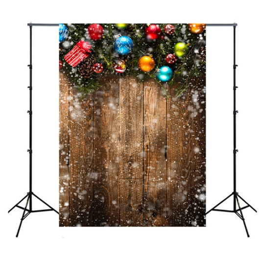 1.5m x 2.1m Nostalgic 3D Snow Scene Wooden Wall Children Photography Background Cloth