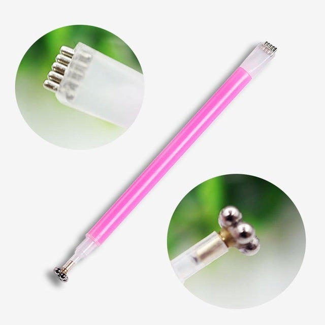 3 PCS Cat Eye Gel Magnet Pen Double Head Magnetic Pen Plum Branding Flower Magnetic Pen Nail Cat Eye Magnet New Tool