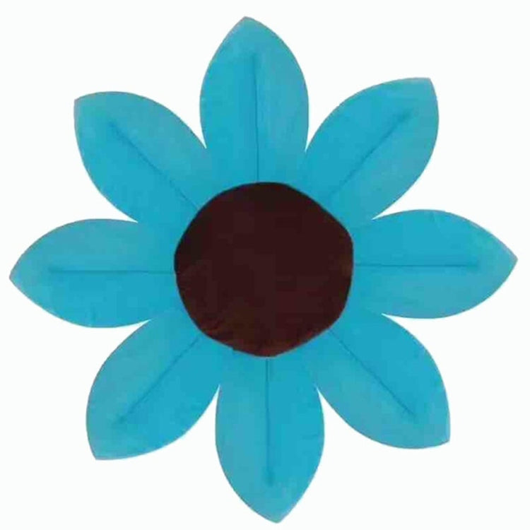 Newborn Baby Bathtub Foldable Blooming Bath Flower Bath Tub for Baby Blooming Sink Bath for Baby Play Bath Sunflower Cushion Mat, Diameter: 85cm
