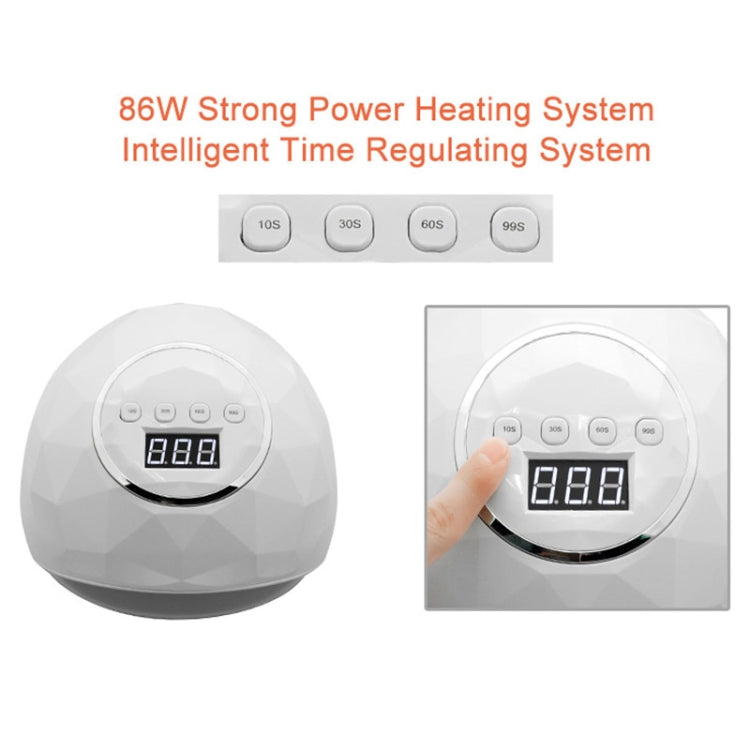 F6 UV LED Lamp Nail Dryer Dual hands Nail Lamp Curing UV Gel Nail Polish With Sensor & Timer & LCD Display