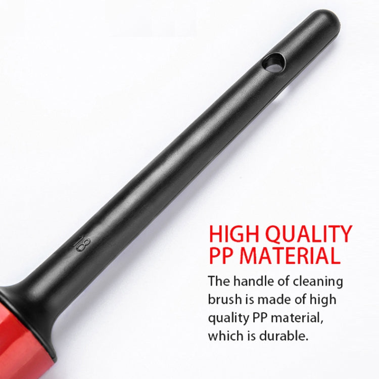 5 Pcs Car Detailing Brush Cleaning Natural Boar Hair Brushes Auto Detail Tools Products Wheels Dashboard