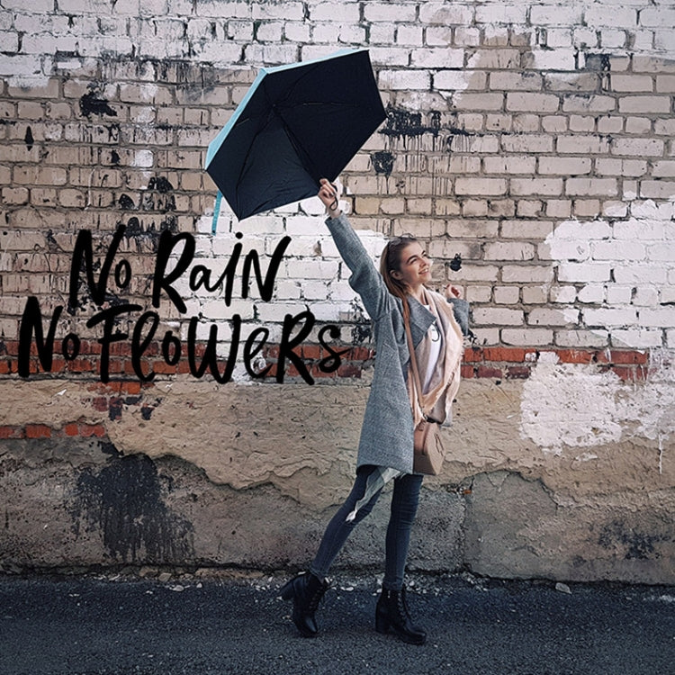 Mini Portable Umbrella Rain Women Windproof Durable 5 Folding Sun Umbrellas