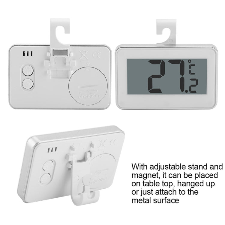 Large LCD Refrigerator Thermometer with Adjustable Stand  Magnet Digital Thermometer