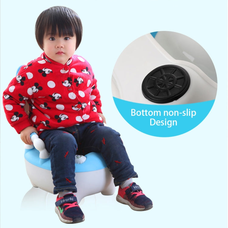 Baby Potty Toilet Bowl Training Seat Portable Urinal Comfortable Backrest Cartoon Cute Toilet