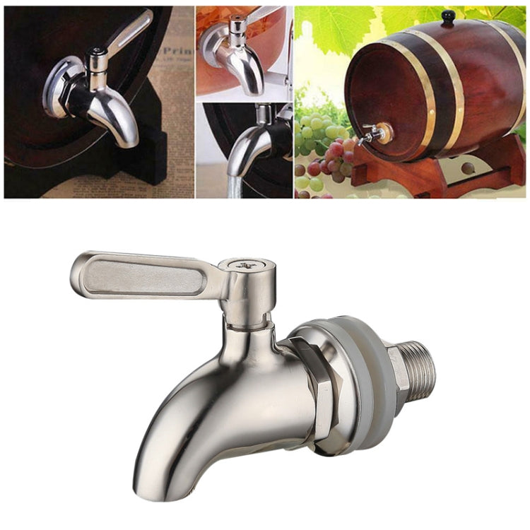 Drink Dispenser Beverage Wine Barrel Tap Spigot Stainless Steel Coffee Juice Faucet