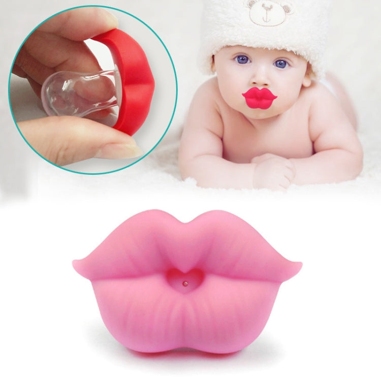3 PCS Newborn Pacifier Red Lips Dummy Pacifiers Funny Silicone Baby Nipples Teether Soothers Pacifier