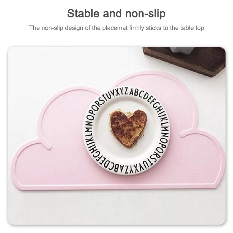 Children Cloud Silicone Placemat Waterproof Environmental Protection Student Table Mat