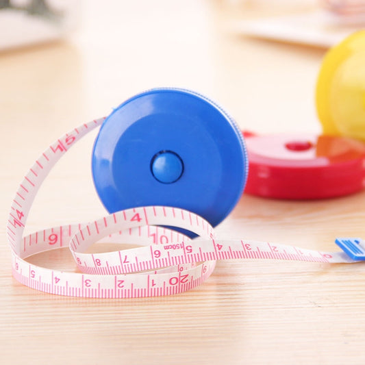 4 PCS 1.5m Cute Plastic Mini Automatic Retractable Tape Measure