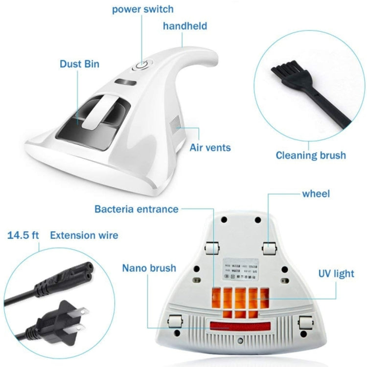 Anti-Dust Mites UV Vacuum Cleaner Household Handheld UV Vacuum Cleaner,Anti-Bacterial Portable with Hight Efficiency