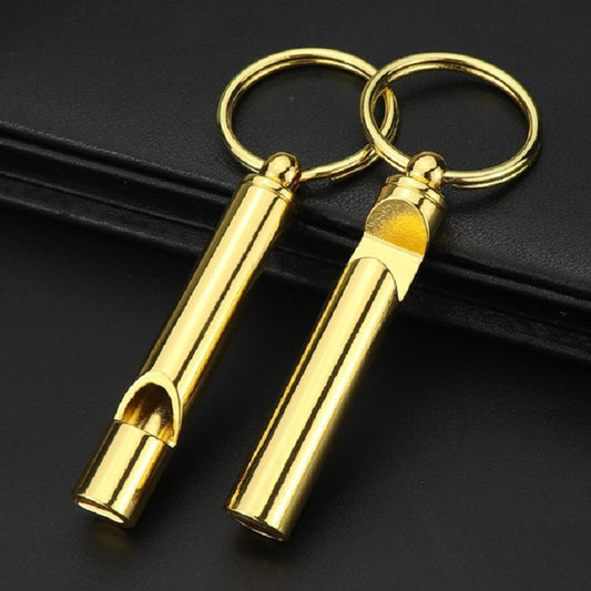 2 PCS Metal Whistle Bottle Opener Keychain Creative Multifunctional Key Ring Pendant