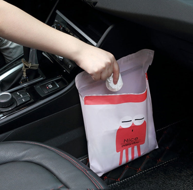 15 PCS Creative Cute Car Garbage Bag Paste-type Cleaning Bag for Car Interior