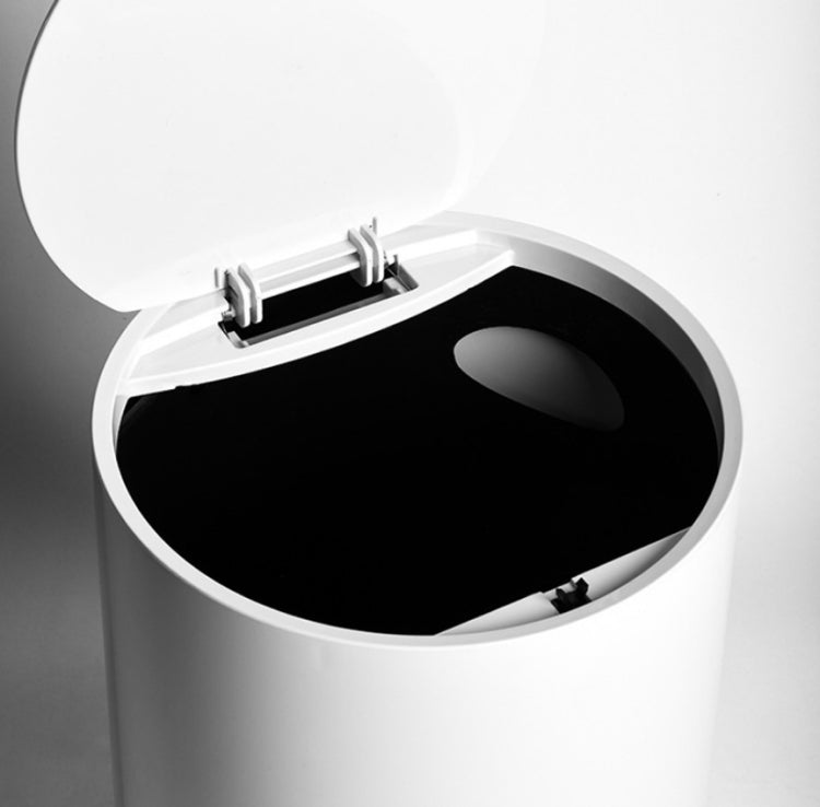 Household Plastic Push-type Spring-Cover Garbage Storage Bucket