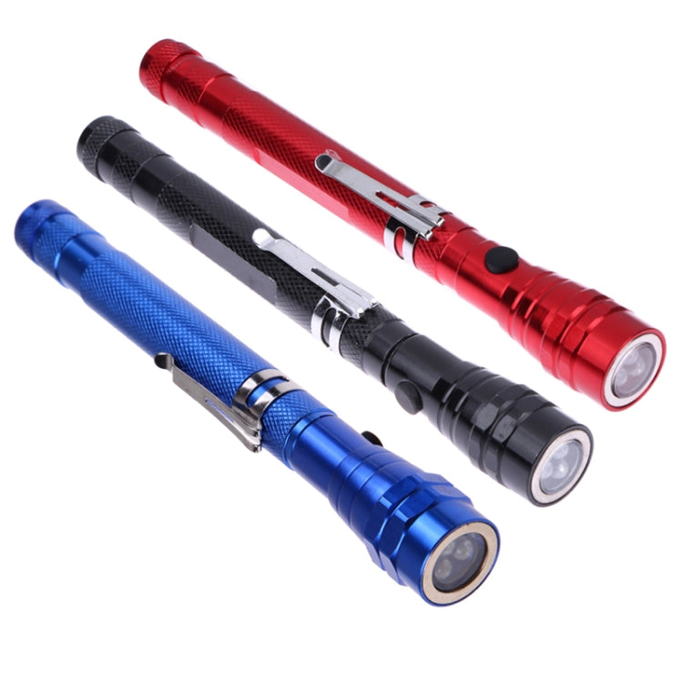 2 PCS 1W Flexible Magnet Camping Fishing Telescopic 360 Degrees Head Flashlight Outdoor Torch Magnetic Pick Up Tool Lamp