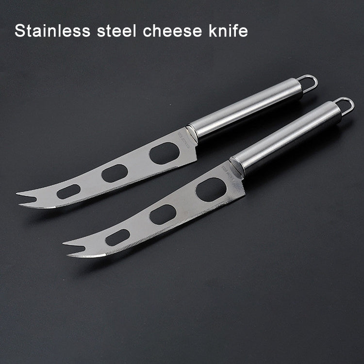 Stainless Steel Cheese Knife With Fork Tip Cheese Butter Knife Slicer Butter Pizza Cutter