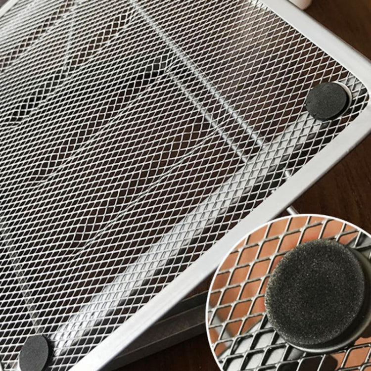 Portable Desktop Folding Cooling Metal Mesh Adjustable Ventilated Holder