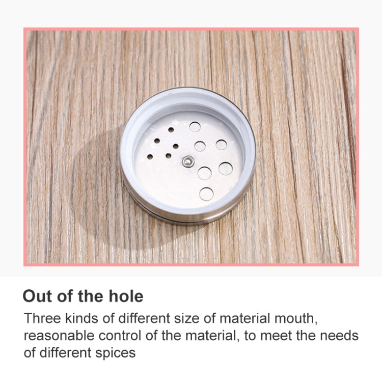 Stainless Steel Lid Glass Seasoning Jar Kitchen Supplies