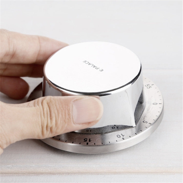 E-PALACE Magnet Timer Kitchen Stainless Steel Timer Creative Alarm Clock Mechanical Reminder Countdown Pomodoro