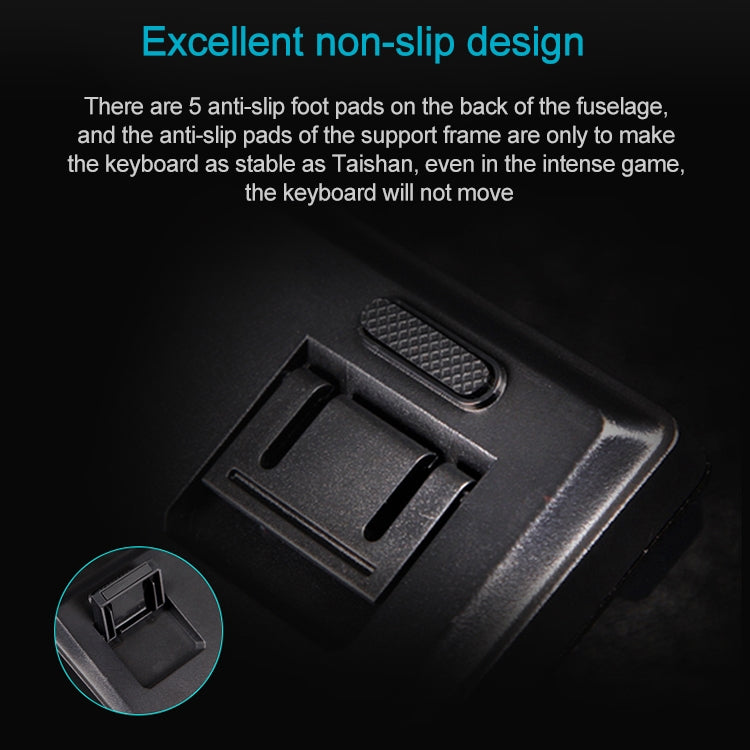 Rapoo V500 PRO Mixed Light 104 Keys Desktop Laptop Computer Game Esports Office Home Typing Wired Mechanical Keyboard