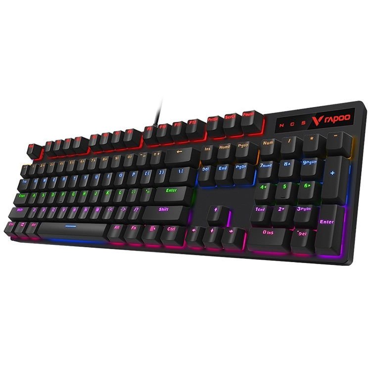 Rapoo V500 PRO Mixed Light 104 Keys Desktop Laptop Computer Game Esports Office Home Typing Wired Mechanical Keyboard