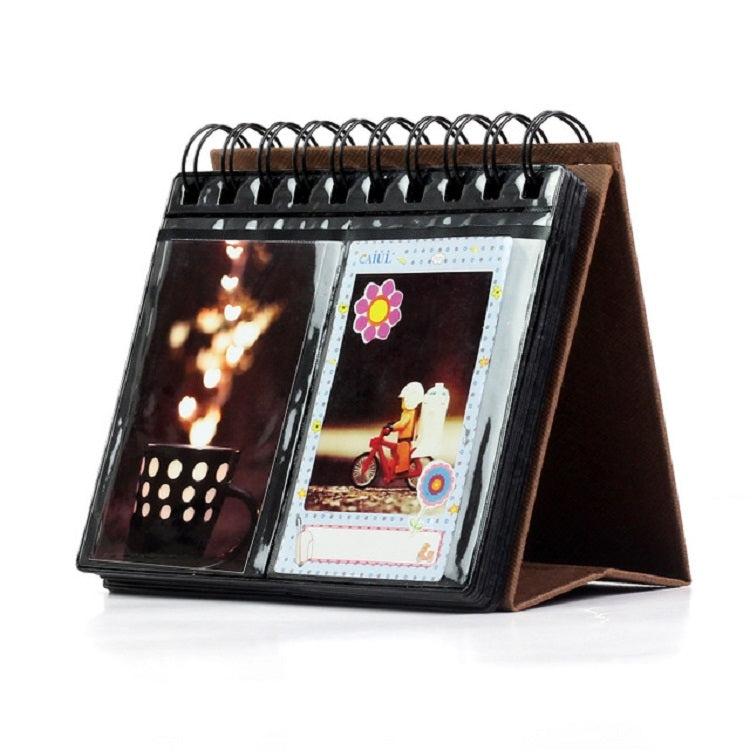 Calendar Style Desktop Standing Brand Name Folder Mini Desk 3 inch 68 Photos Album Book