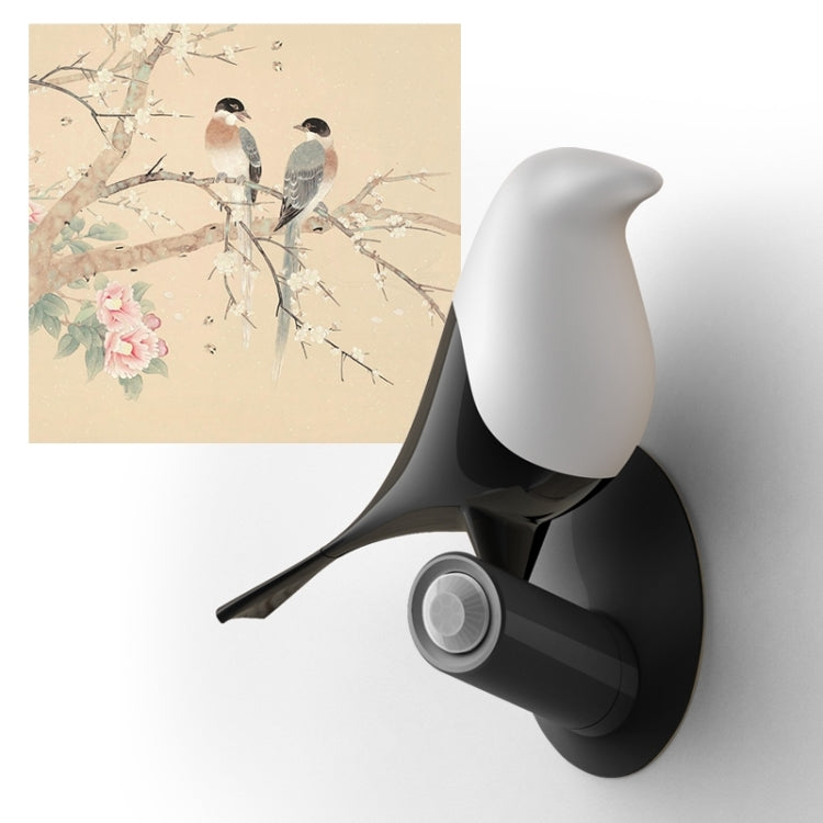 Lucky Bird LED Night Table Lamp Wood Base Intelligent Motion Sensor Living Room Bedroom Desk Light